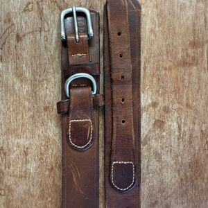Ref Brown Leather Belt length 41.5